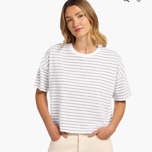 Nuuds striped boxy tee